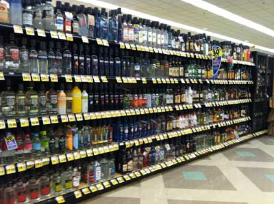 Liquor Wall Shelving