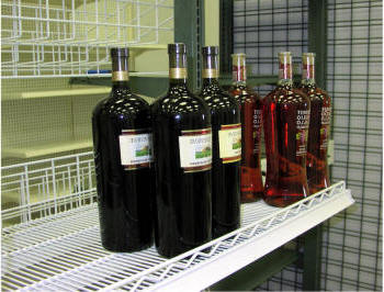 Wire Liquor Shelving