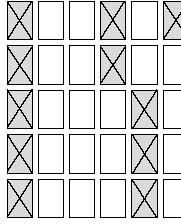 Number of cross braces per store room shelves run